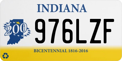 IN license plate 976LZF