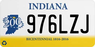 IN license plate 976LZJ
