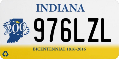 IN license plate 976LZL