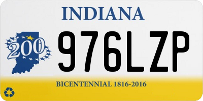 IN license plate 976LZP
