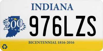 IN license plate 976LZS