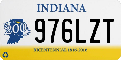 IN license plate 976LZT