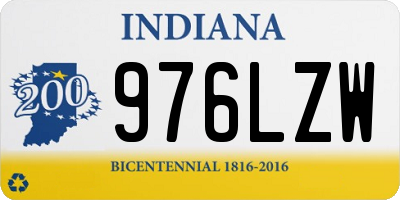 IN license plate 976LZW