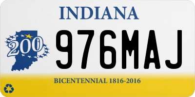 IN license plate 976MAJ