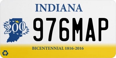 IN license plate 976MAP