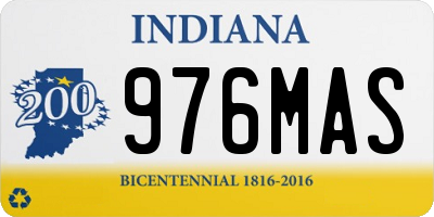 IN license plate 976MAS