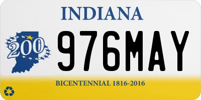 IN license plate 976MAY