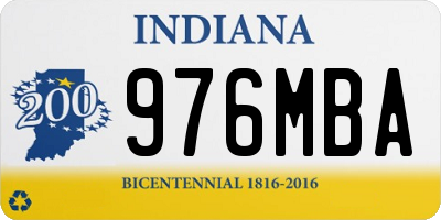 IN license plate 976MBA
