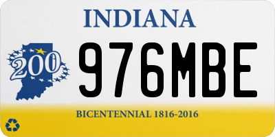 IN license plate 976MBE