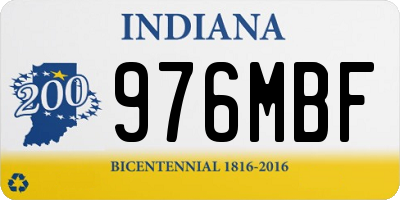 IN license plate 976MBF