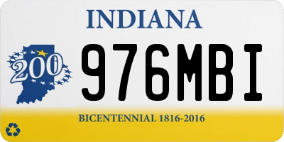 IN license plate 976MBI
