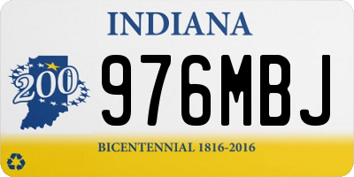 IN license plate 976MBJ
