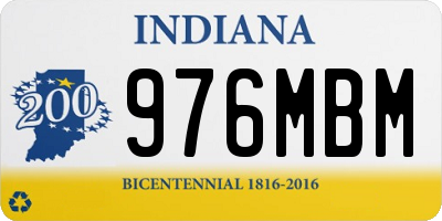 IN license plate 976MBM