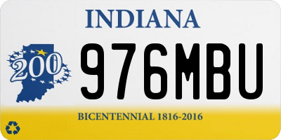 IN license plate 976MBU