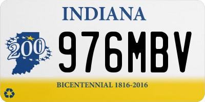IN license plate 976MBV
