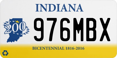IN license plate 976MBX