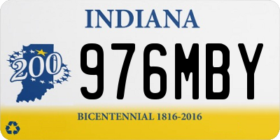 IN license plate 976MBY