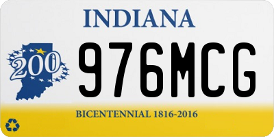 IN license plate 976MCG