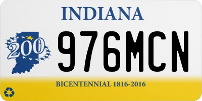 IN license plate 976MCN