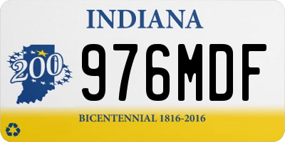 IN license plate 976MDF