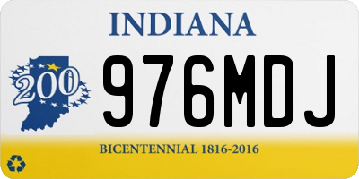IN license plate 976MDJ
