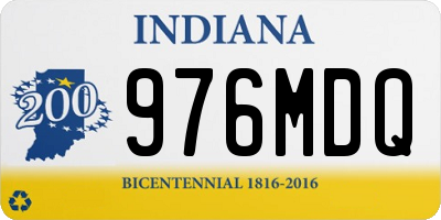 IN license plate 976MDQ