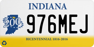 IN license plate 976MEJ