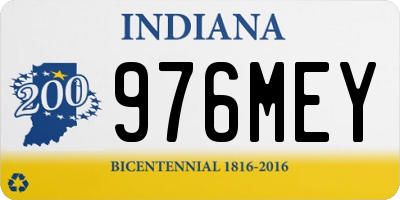 IN license plate 976MEY