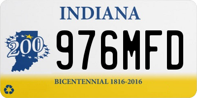 IN license plate 976MFD