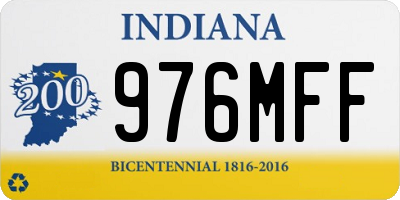 IN license plate 976MFF