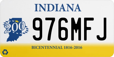 IN license plate 976MFJ