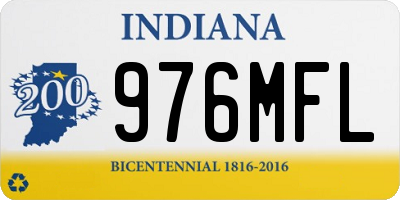 IN license plate 976MFL
