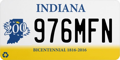 IN license plate 976MFN