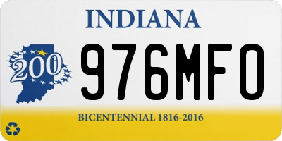 IN license plate 976MFO