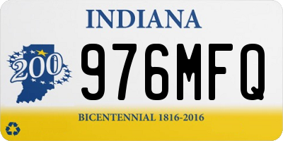 IN license plate 976MFQ
