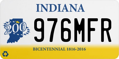 IN license plate 976MFR