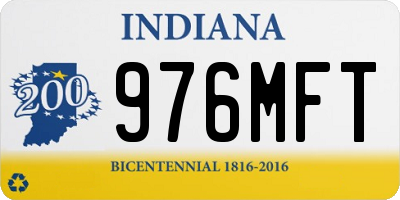 IN license plate 976MFT