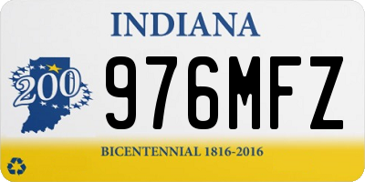 IN license plate 976MFZ