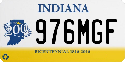 IN license plate 976MGF