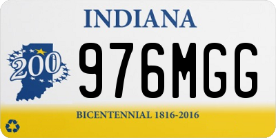 IN license plate 976MGG