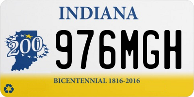IN license plate 976MGH