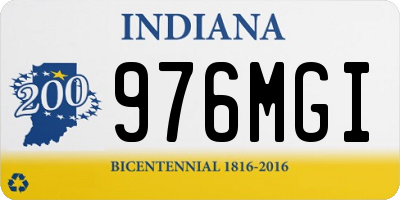 IN license plate 976MGI