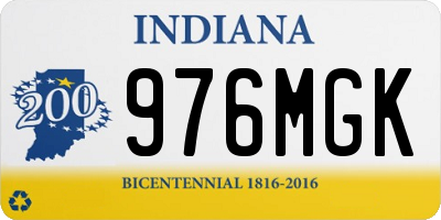 IN license plate 976MGK