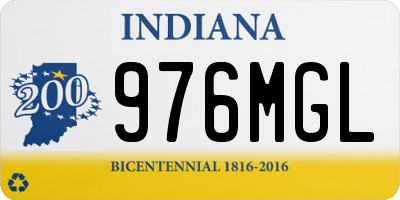 IN license plate 976MGL
