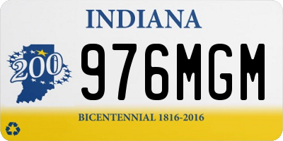 IN license plate 976MGM