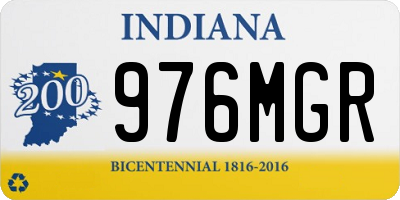 IN license plate 976MGR
