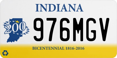 IN license plate 976MGV