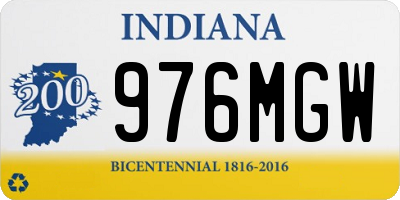 IN license plate 976MGW