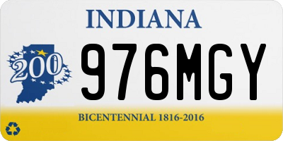IN license plate 976MGY