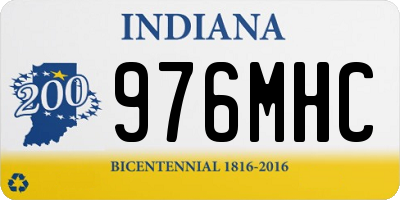 IN license plate 976MHC